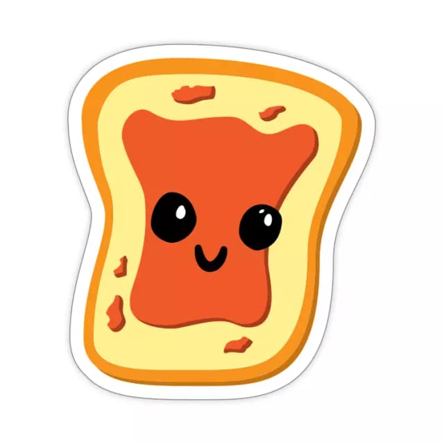 Bread n Jam Orange Sticker