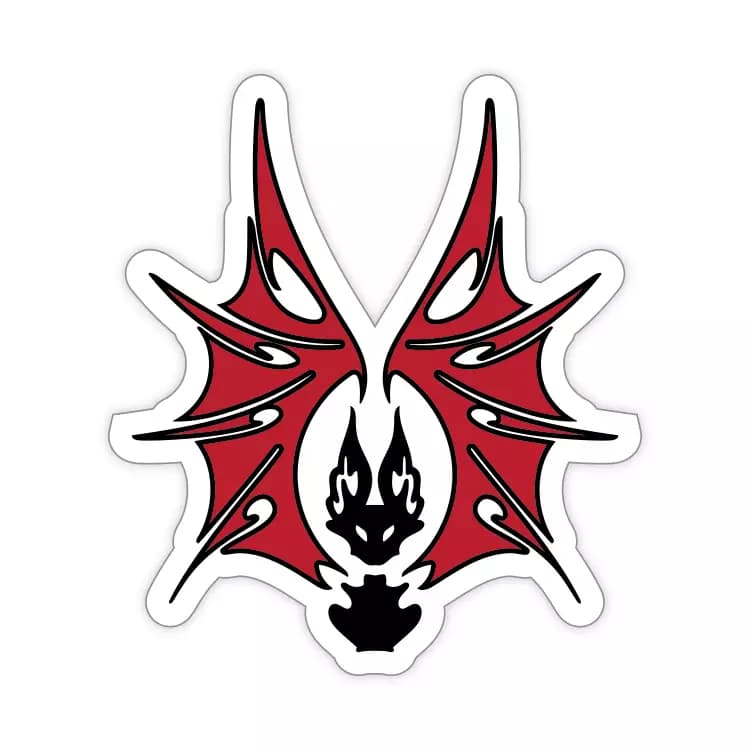 Fire Bat Sticker