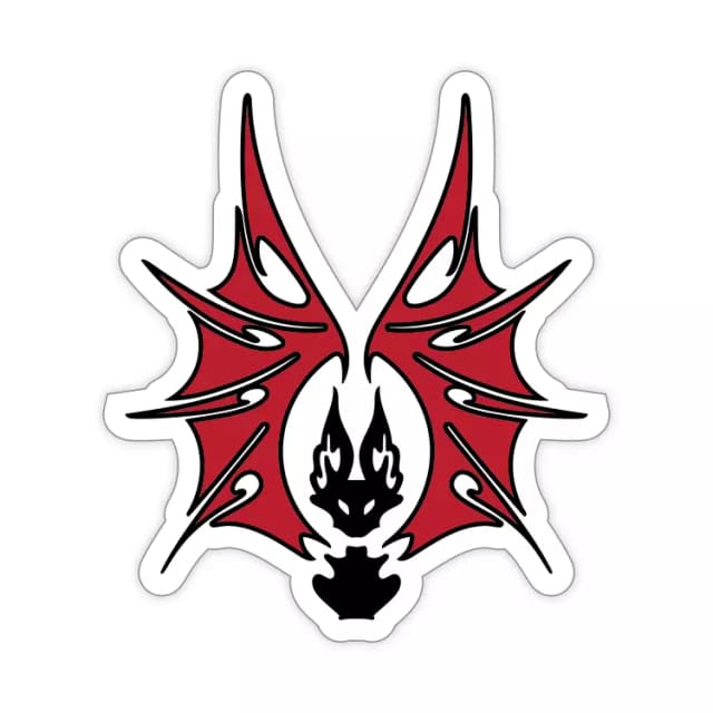 Fire Bat Sticker