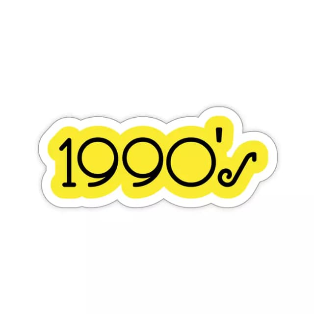 1990s Sticker