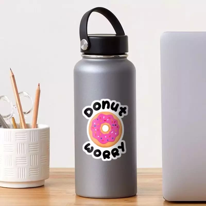 Donut Worry Sticker