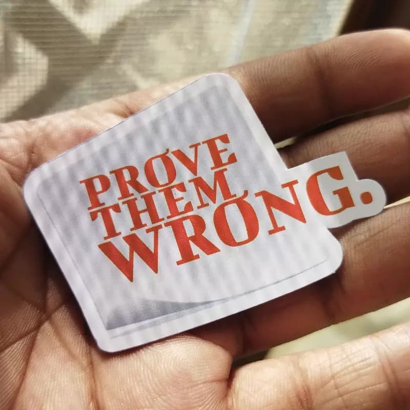 Prove Them Wrong Sticker