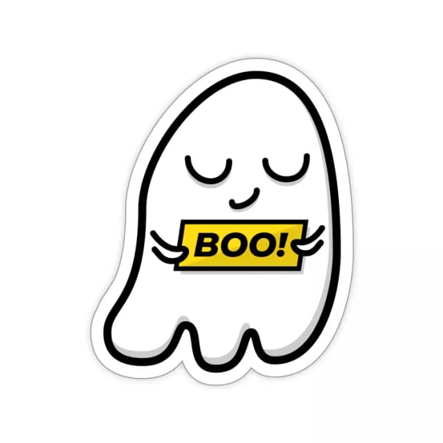 Boo! Sticker