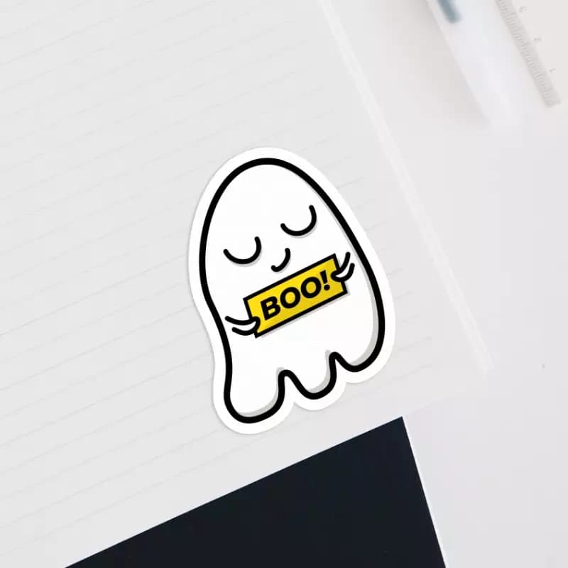 Boo! Sticker