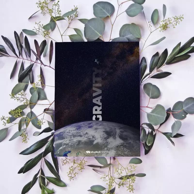 Gravity A4 Poster Sticker