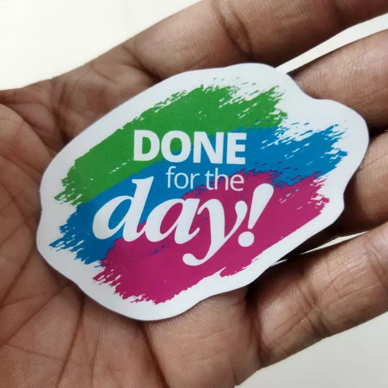 Done for the Day Sticker